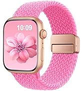 Braided Stretchy Band Compatible with Apple Watch Bands 38mm 40mm 41mm 42mm 46mm 44mm 45mm 49mm f...