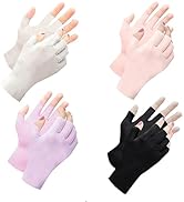 spacepower UV Gloves for Nails: UPF 50+ Anti UV Gloves for Gel Nail Lamp, Protection Gloves for M...