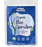 Organic Blue Spirulina Powder - 100% Pure Superfood from Blue Green Algae - USDA Certified Natura...