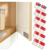 12 Pack Magnetic Cabinet Door Catch, No Drill Ultra Thin Cabinet Door Magnetic Catch for Drawer M...