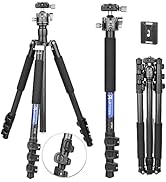 Lightweight Carbon Tripod with 34mm Arca Low Profile Tripod Ball Head Detachable Monopod Carbon F...
