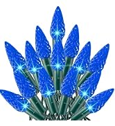 TW SHINE C6 Christmas String Lights, 200 LED 66 FT Christmas Lights Outdoor with 8 Modes Timer, W...