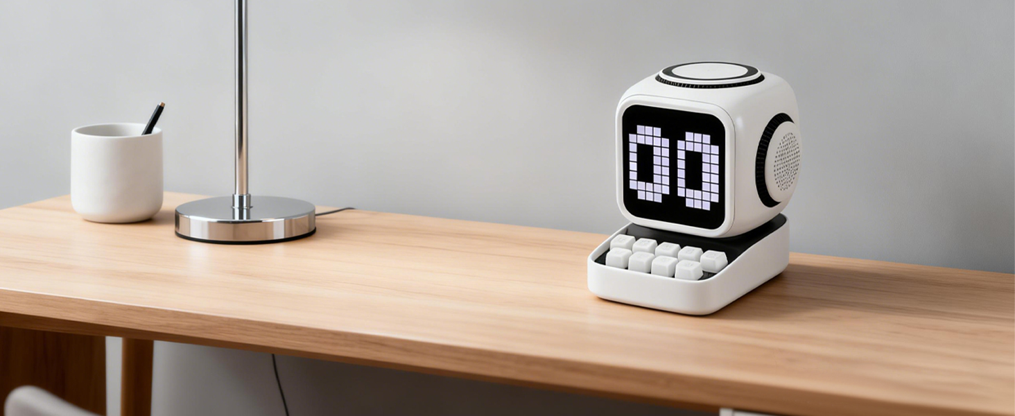 white bluetooth speaker