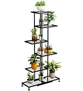 Metal Plant Stand for multiple plants, 6 Tier 12 Potted, Upgrade Multiple Plant Rack Shelf Organi...
