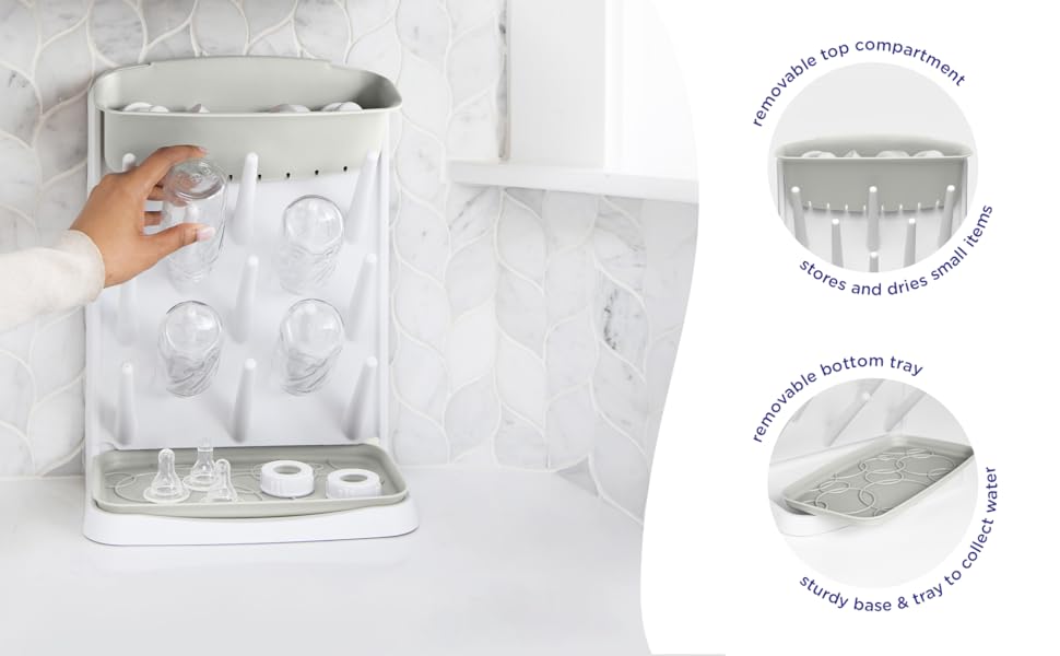 Ubbi vertical bottle drying rack