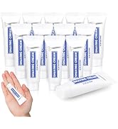 25 Pack Travel Size Shaving Cream Bulk,10ml/0.35fl oz Individually Wrapped Mini Disposable Shavin...