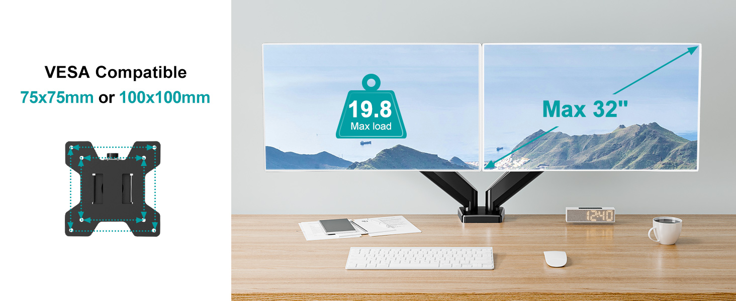 2 monitor mount