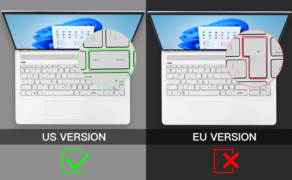 HP 15.6 Laptop keyboard skin