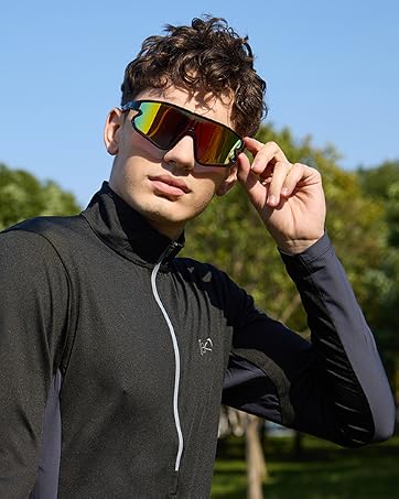 Sports Sunglasses for Men and Women Protection Perfect for Cycling Golf Hiking
