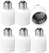 JACKYLED E26 to E39 Adapter Medium Base to Mogul Adapter E39 Light Converter 6-Pack