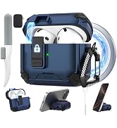 Maxjoy for AirPods 4 Protective Case 2024, AirPods 4th Generation Protective Case with Automatic ...