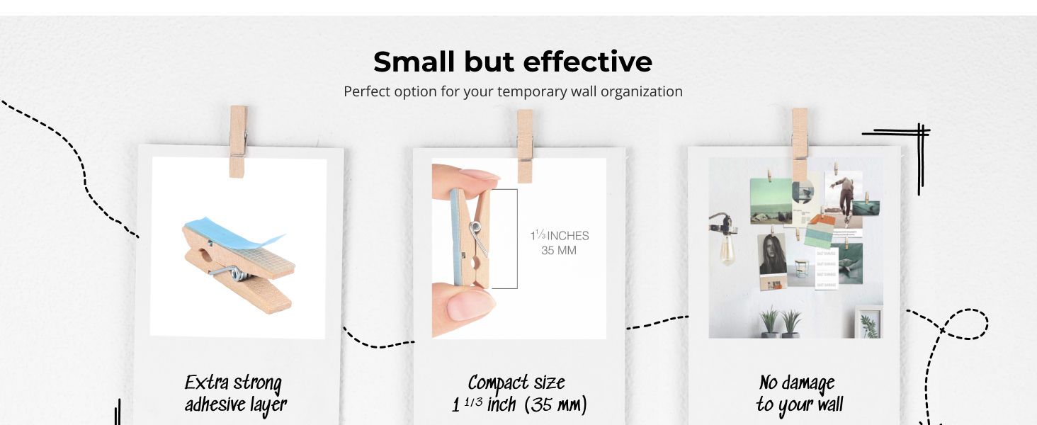photo clips holder wall art picture planner notes home organising