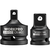 WORKPRO 2-Piece Impact Socket Adapter and Reducer Set, 3/4" F to 1/2" M & 1/2" F to 3/4" M Drive ...