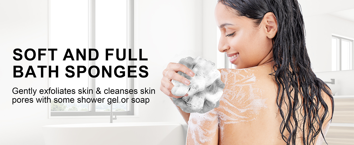shower puffs for body