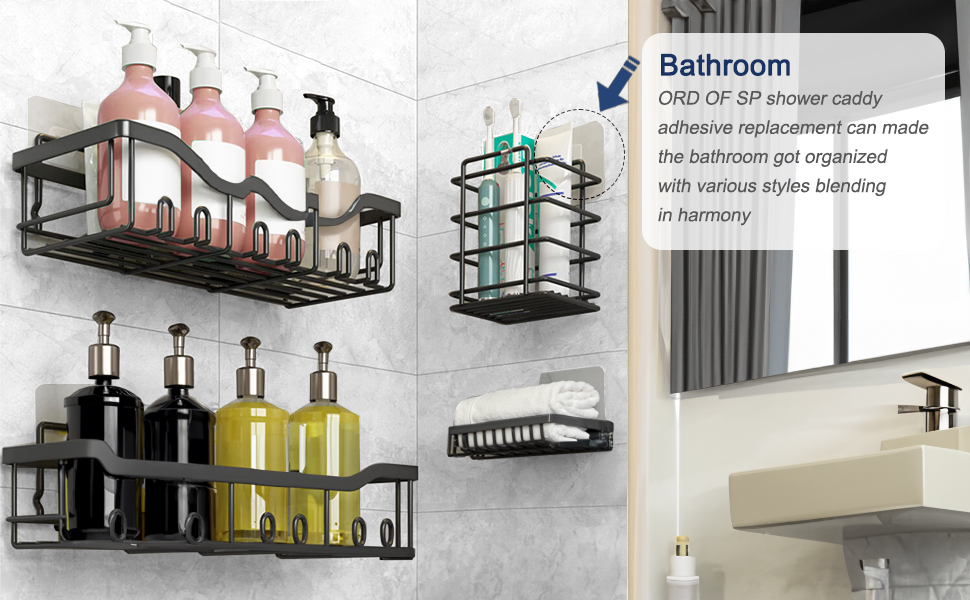 shower caddy adhesive replacement