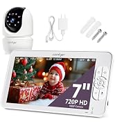 Comfyer Baby Monitor with Camera and Audio, 7" 720P HD Video Baby Monitor No WiFi, 6000mAh Batter...