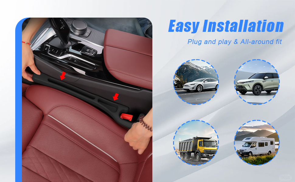 Car Seat Gap Filler Organizer