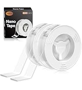 2 Pack Double Sided Tape Heavy Duty, Extra Large 9.85FT Nano Tape Double Sided Adhesive MountingT...