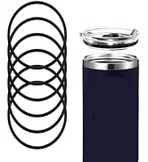 5Pcs Black Replacement Rubber Lid Ring Compatible with Travel Mug 16oz & 20oz Gasket Seals Lid fo...
