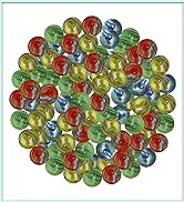 ARSUK Cat's Eye Glass Marble Runs, Comes in a Bag, Protection Against Damage, Sports Toys & Outdo...