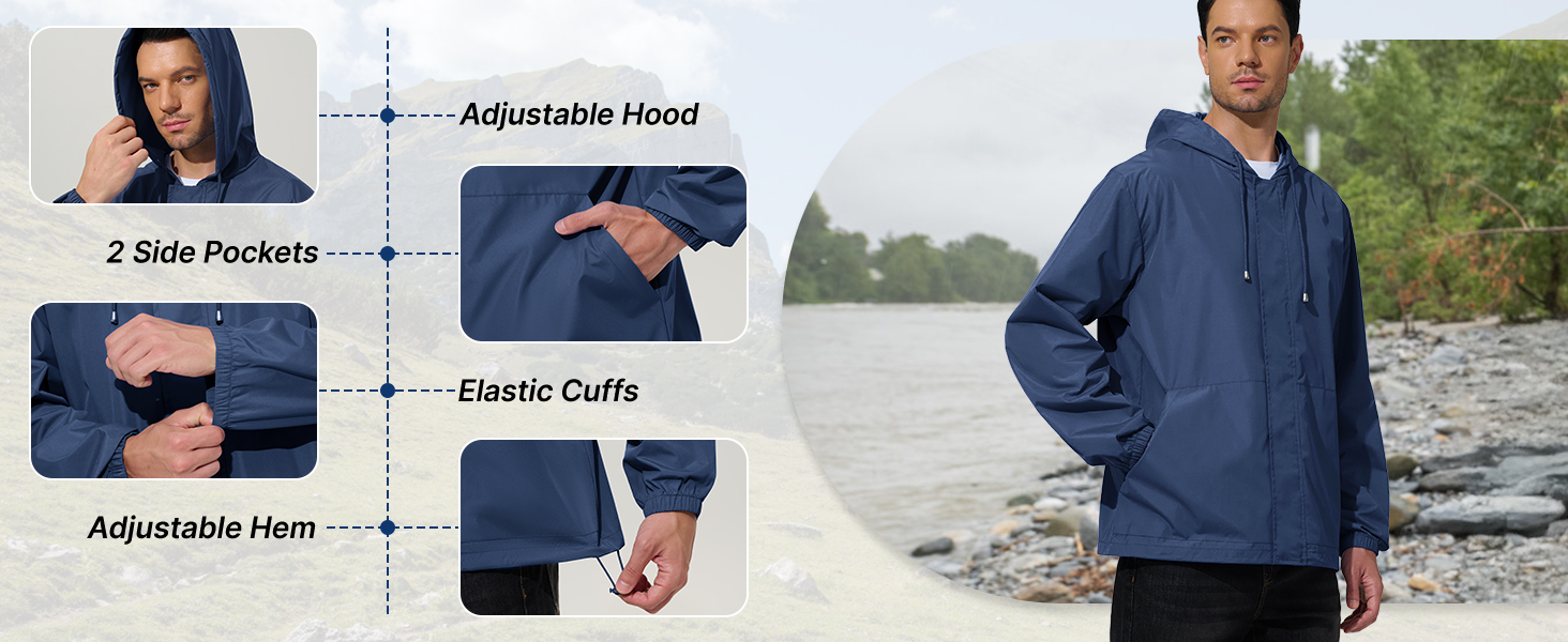 MENS RAIN JACKET