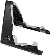 AROMA Folding Ukulele Stand with Non-Slip Base Adjustable Classic A-Frame Holder for Small Instru...