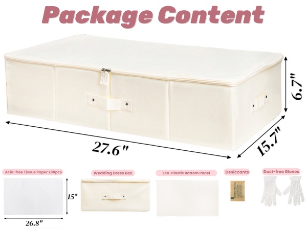 Large Wedding Gown Preservation Box