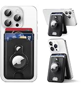 Magnetic Wallet for iPhone magsafe with Airtag, Phone Card Holder for iPhone 16e/15/14/13 Plus Pr...