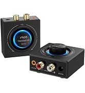 YMOO 2.4GHz Wireless Audio Transmitter and Receiver (1 TX+1 RX) for TV, 25ms Low Latency, 200Ft L...