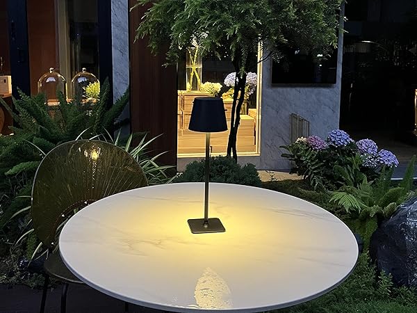 cordless solar table lamp for Patio