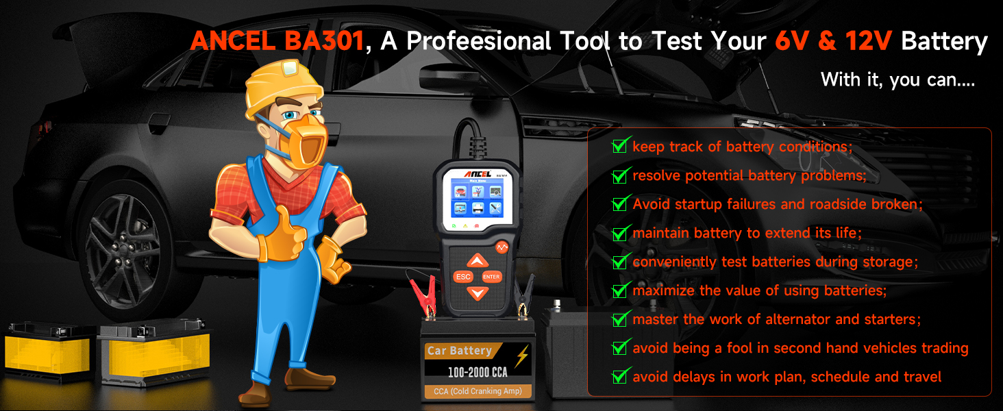 ancel charging tester