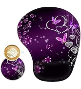 ArtSo Ergonomic Mouse Pad with Wrist Support Gel Mouse Pad Wrist Rest, Non-Slip PU Base Comfortab...