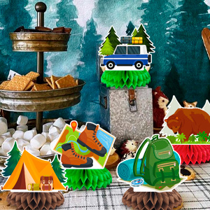 camping party decorations