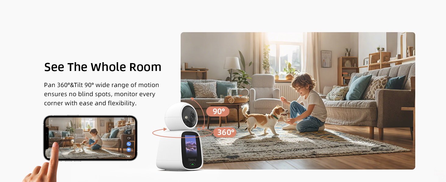 Baby camera monitor PTZ