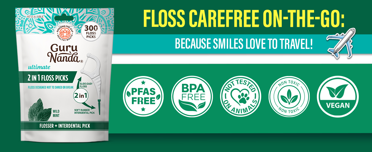 3-in-1 Floss Picks 300ct