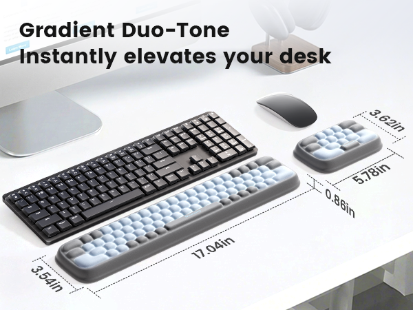 keyboard pad with wrist support