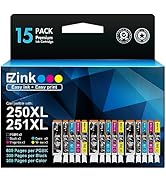 E-Z Ink Compatible Ink Cartridges Replacement for Canon 250 251 XL PGI-250XL CLI-251XL to use...