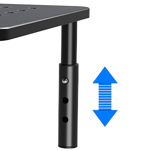 height adjustable monitor stand riser