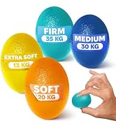 4 Pcs Squeeze Balls for Hand Therapy - 4 Resistance Levels Hand Exercise Balls for Arthritis, Ple...