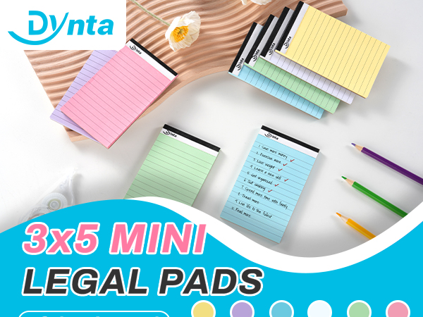 Dynta 3x5 Legal Pads