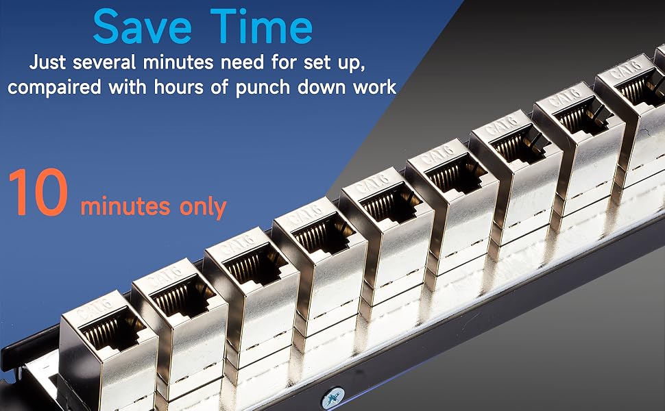 cat6 patch panel 24 port