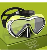 Scuba Diving Mask Anti-Fog Panoramic Snorkel Goggles, Adult Mirror Swim Mask Single Lens Swim Gog...