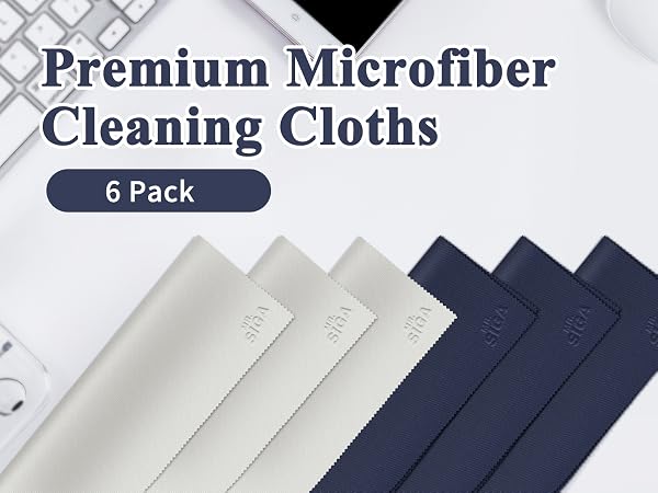 MR.SIGA Premium Microfiber Cleaning Cloths for Lens, Eyeglasses, Screens, Tablets, Glasses
