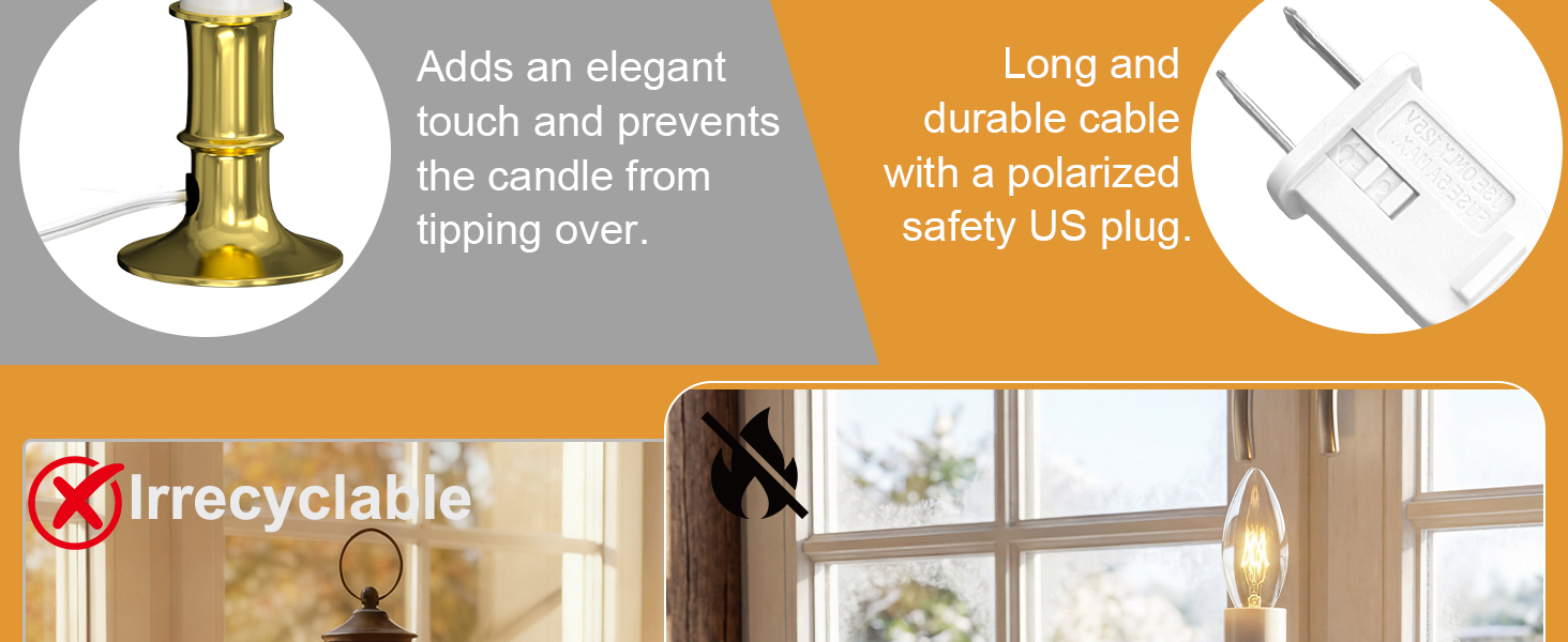 window candles with sensor dusk to dawn electric corded