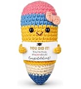 Easter Decor Crochet Pencil Ornament, Funny Mini Handmade Basket Filler for Graduation, Exam Succ...