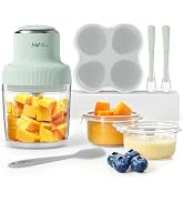 HEYVALUE Baby Food Maker, 13-in-1 Baby Food Puree Blender, Fruit, Vegatable, Meat, with Food Cont...