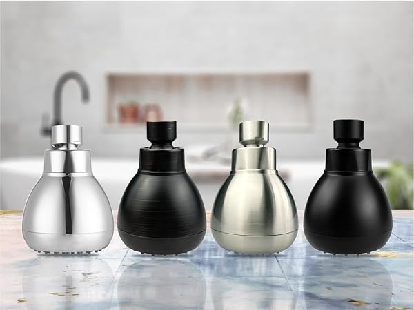 matte black shower head