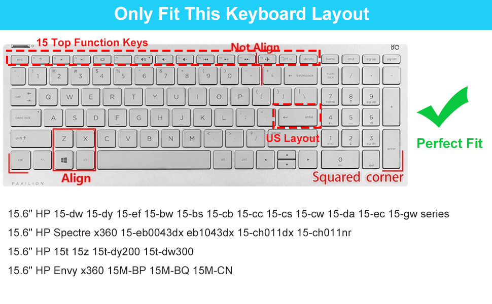 hp laptop 15 keyboard cover