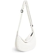 Small Crescent Crossbody Bag for women man, Unisex Corduroy Sling Bag with Adjustable Strap, 2- Z...