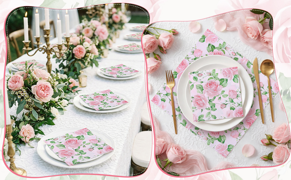floral napkins